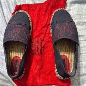 CH Espadrilles with Red and Black Design